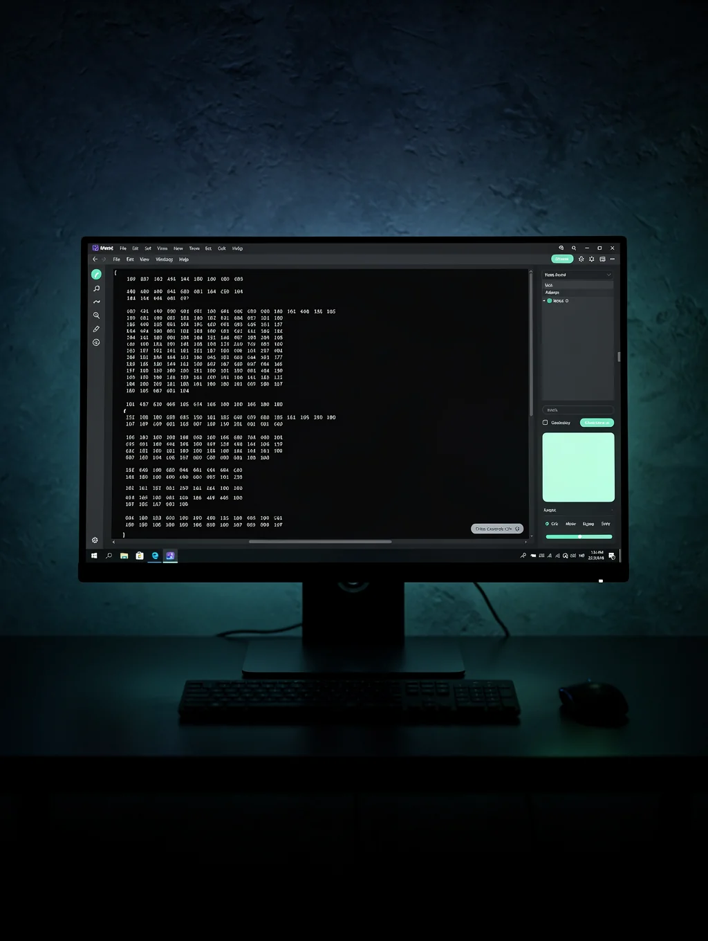 Terminal setup on a dark screen